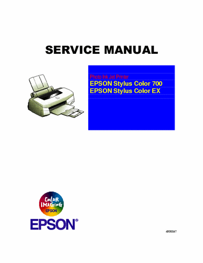 Epson Stylus Photo 700 and EX Stylus Photo 700 and EX Service Manual